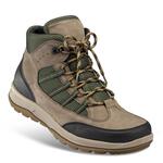 <P>Knchelschtzender Wander-/ Trekkingschuh, aus ko-Nubukleder und Sporttextil, Schutzkappen an Ferse und Zehen, Futter und Be - beige